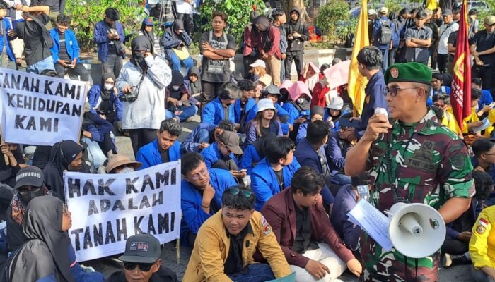 Aliansi BEM Tolak Penggusuran Lahan Warga di Sidomulyo