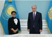 Disambut Hangat Presiden Tokayev, Retno Marsudi Perkuat Diplomasi Air Indonesia-Kazakhstan