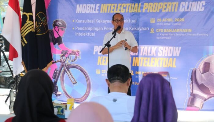 Semarak Hari KI Sedunia 2026, Kakanwil Kemenkum Kalsel Buka Layanan di Menara Pandang Banjarmasin‎‎