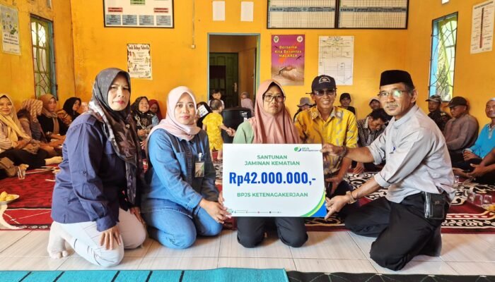 Santunan JKM Rp42 Juta Diserahkan, BPJS Ketenagakerjaan Banjarmasin Dorong Kepesertaan BPU