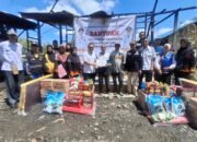 Pemkab HST Langsung Beri Bantuan Korban Kebakaran Desa Benua Jingah