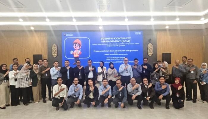 BRI Region 14 Banjarmasin Gelar BCM Sosialisasi Bantuan Hidup Dasar Bersama Telkomedika