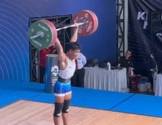 Lifter Kalsel Rafiq Tempati Peringkat Keempat di Kejurnas Angkat Besi Senior