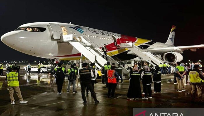 Bertahap, 19 Kloter CJH Terbang Melalui Bandara Syamsudin Noor