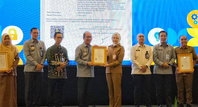 1 4 klm Kontrak Pemprov 12 Pemprov Kalsel terima Pencatatan Kekayaan Intelektual Komunal Musik Panting