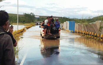 1 utama 55 klm 7 cm banjir