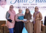 Ketua TP PKK Banjarmasin Salurkan Daging Kurban untuk Keluarga Penderita Stunting