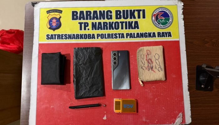 Polresta Palangka Raya Tangkap Pengedar Narkoba dan Sita 481 Paket Sabu