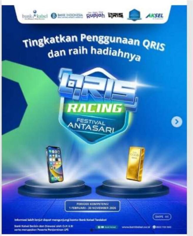 Bank Kalsel Siapkan Hadiah Rp20 Juta per Bulan di QRIS Racing Festival Antasari 2026 1 IMG 20260524 WA0003 e1779598188272