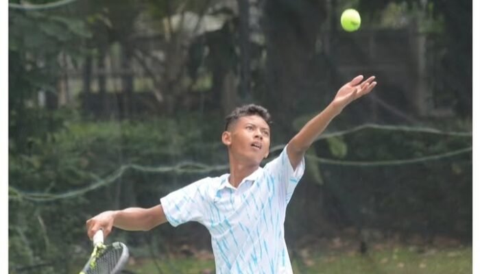 Petenis Tanah Laut, Alfaradu tumbang di Perempatfinal Detec Internasional Junior Championship