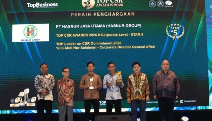 Hasnur Group Kantongi Dua Penghargaan di TOP CSR Awards 2026