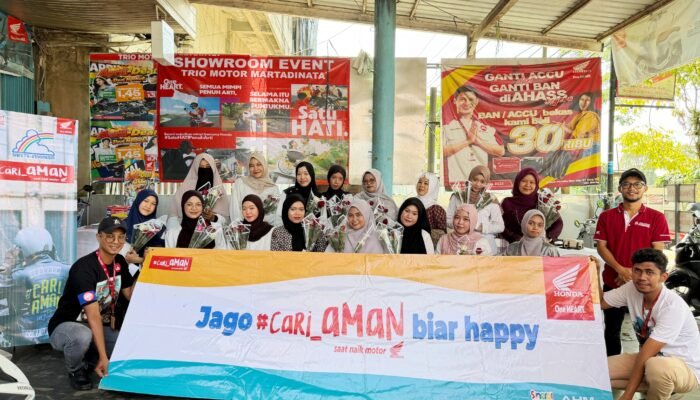 Kartini in Bloom, Honda Trio Motor Martadinata Tebar Apresiasi Lewat Setangkai Mawar
