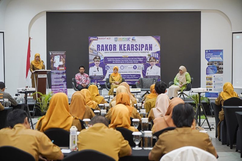 Banjar Optimistis Tiga Besar Nasional Tata Kelola Kearsipan 1 Hal 4 3 KLM Martapura Rakor kearsipan