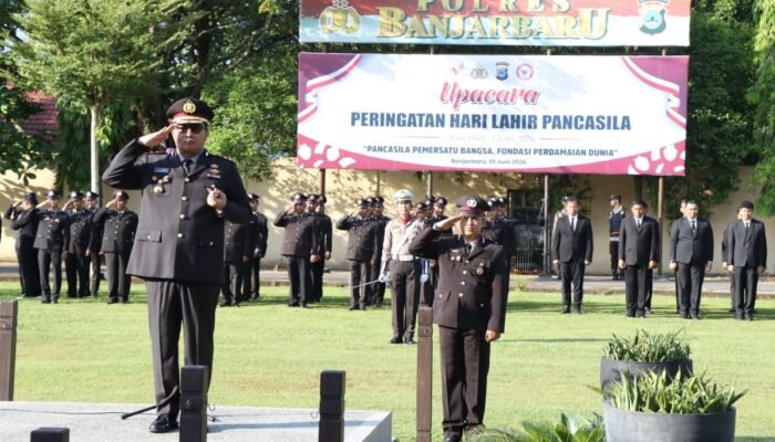 Peringati Hari Lahir Pancasila, Polres Banjarbaru Tekankan Semangat Persatuan dan Pelayanan‎