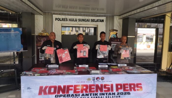 Polres HSS Amankan 24 Tersangka Peredaran Narkoba Selama Operasi Antik Intan 2026