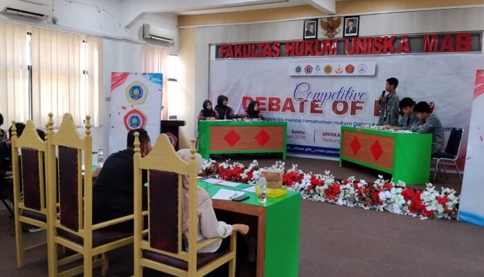 Pelajar Banjarmasin Adu Argumentasi di Competitive Debate of Law FH UNISKA, Bahas Kekerasan Siswa hingga Hak Banding