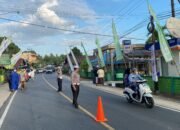 Polres HST dan Masyarakat Melakukan Pengamanan Haul Ke-32 KH Mahfuz Amin