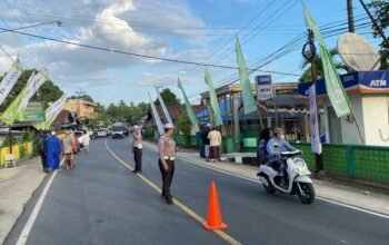 Polres HST dan Masyarakat Melakukan Pengamanan Haul Ke-32 KH Mahfuz Amin 6 IMG 20260607 WA0120