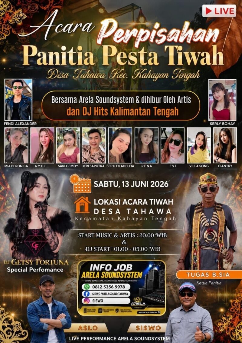 Panitia Tiwah Bersama Artis Lokal Gelar Perpisahan 1 IMG 20260611 WA0005 e1781141822789