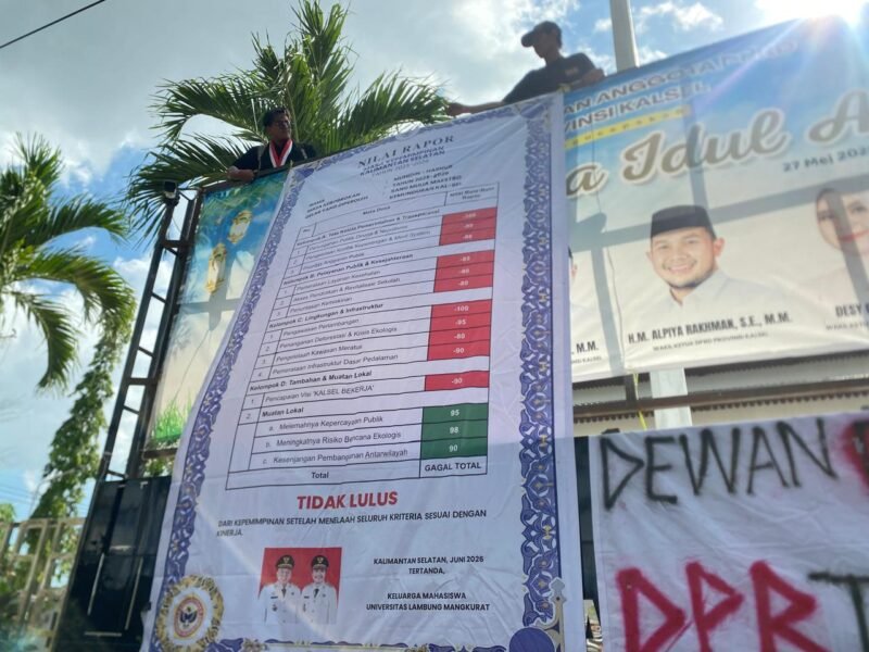 Mahasiswa Berikan Raport Merah Masa Kepemimpinan Gubernur Kalsel dan Wakilnya Muhidin - Hasnur 1 IMG 20260615 WA0024 1 e1781513069517