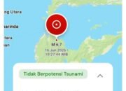 Gempa Tektonik Magnitudo 6,7 Guncang Palu