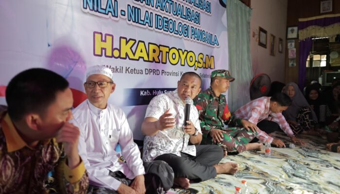 Sosialisasi Wawasan Kebangsaan, H Kartoyo Tekankan Pancasila Harus Diamalkan dalam Kehidupan