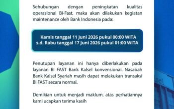 Layanan BI-FAST Bank Kalsel Kembali Normal Sudah Operasi onal dari 17 Juni 2026 7 IMG 20260621 WA0020