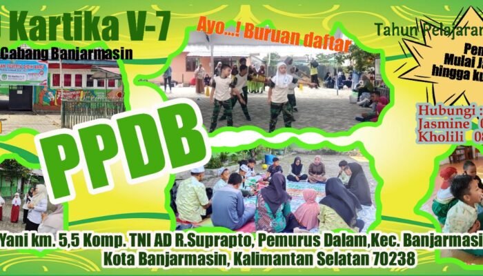 SD Kartika V-7 Banjarmasin Buka Penerimaan Siswa Baru Sejak Januari, Terima Murid ABK dan Pindahan