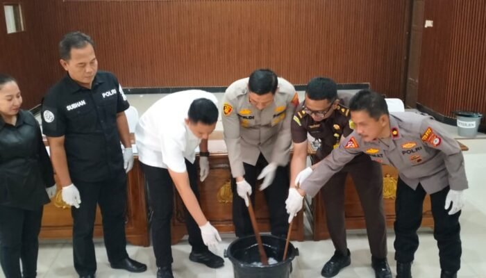 Polres Tapin Musnahkan 698 Gram Sabu- Sabu