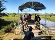 Kodim 1002/HST Bangun Empat Jembatan Baru, Permudah Akses Warga dan Distribusi Hasil Pertanian