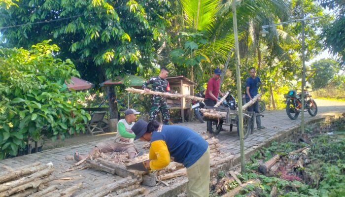 Cuaca tidak menentu bukan hambat pembangunan empat jembatan oleh Kodim 1002/HST