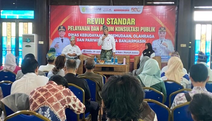 Disbudporapar Banjarmasin Libatkan Publik, Evaluasi 14 Standar Pelayanan