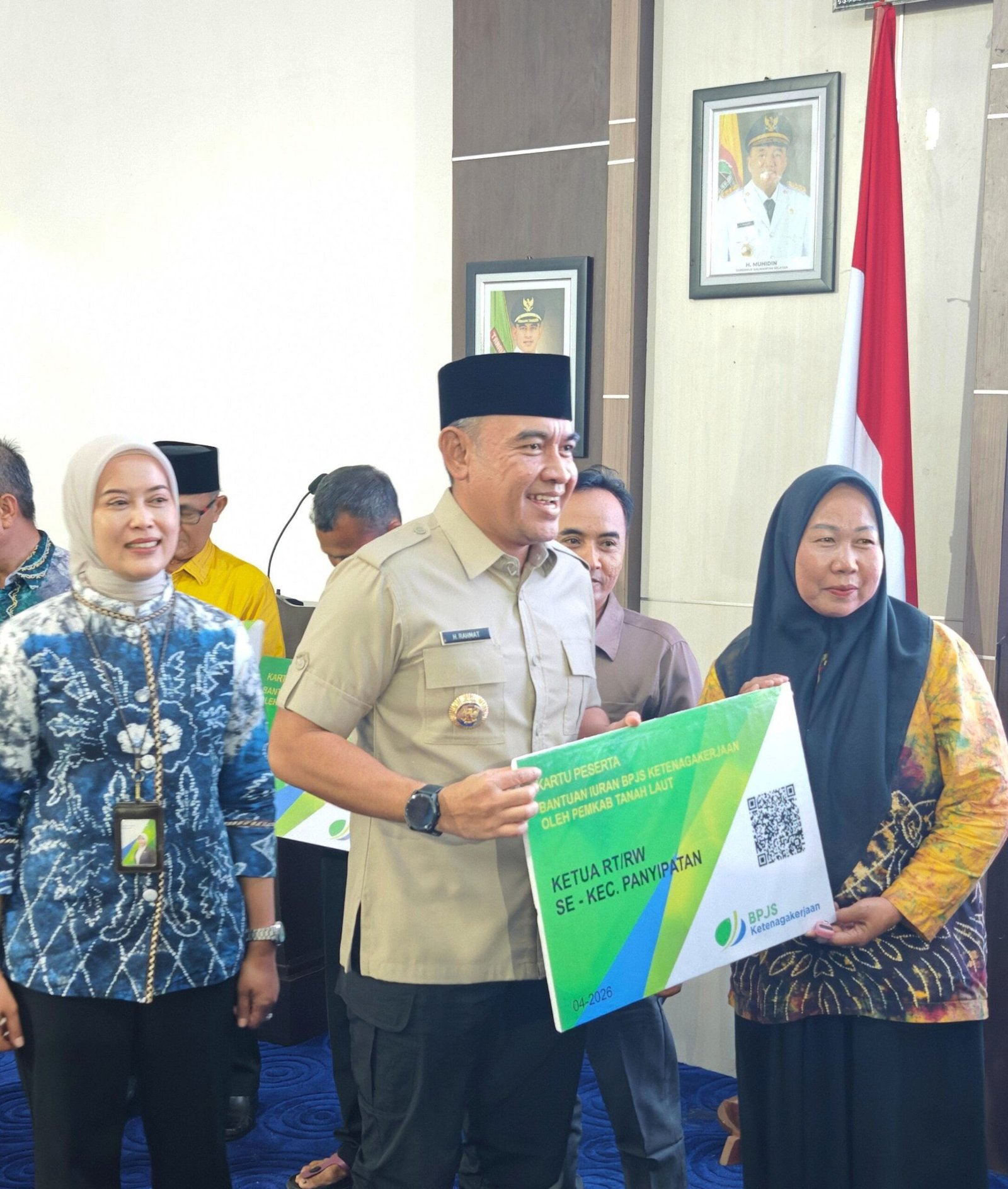 Pemkab Tanah Laut Perluas Perlindungan Jaminan Sosial, 1.639 Ketua RT dan RW Terlindungi BPJS Ketenagakerjaan 1 IMG 20260619 200437 scaled