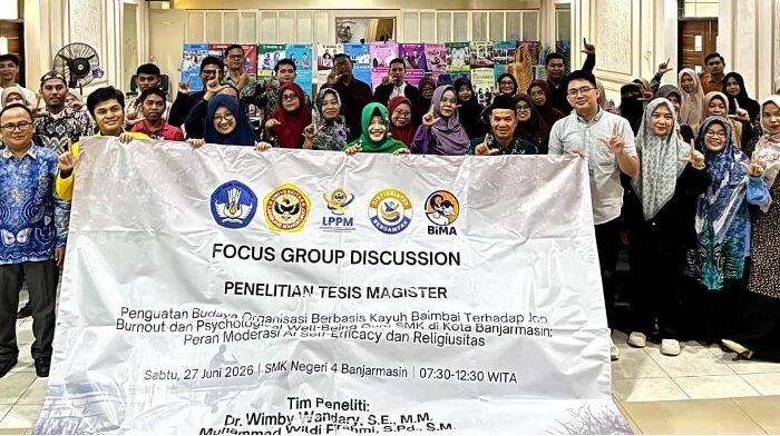 Workshop "Mendulang Berkah Bersama Kayuh Baimbai" Dukung Penelitian Tesis Hibah BIMA 2026 4 FGD Rico