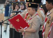 Bupati Tapin Hadiri Pelantikan Kwarda Pramuka Kalsel