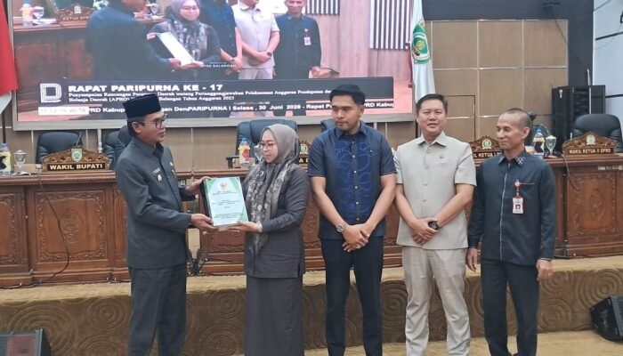 DPRD Balangan Terima Laporan Pertanggungjawaban APBD Tahun 2025