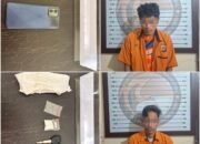 Dua Pengedar Sabu Dicegat Satresnasrkoba Polres HSU Sempat Mencoba Membuang Bungkusan