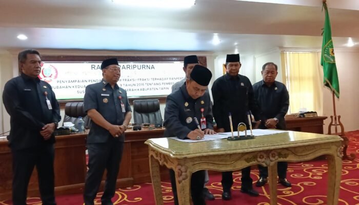 DPRD Tapin Setujui Perubahan Struktur Perangkat Daerah, Fokus Perkuat Pelayanan Publik dan Respons Bencana