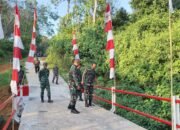 TNI Kodim 1010 Tapin Rampungkan Jembatan Garuda Desa Burakai