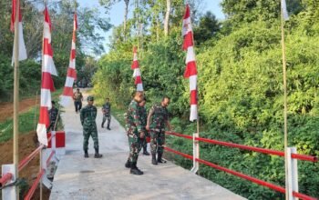 TNI Kodim 1010 Tapin Rampungkan Jembatan Garuda Desa Burakai 4 IMG 20260709 WA0027