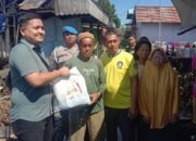 Tunjukkan Kepedulian, Polsek Banjarmasin Utara Ulurkan Bantuan untuk Korban Kebakaran di Alalak Tengah