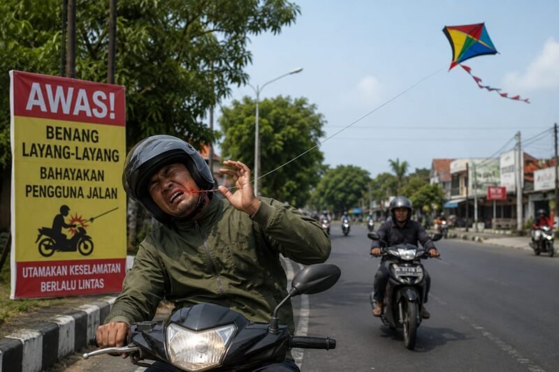 Benang Layangan Kembali Makan Korban, Ada Empat Pengendara di Banjarmasin Terluka 1 IMG 20260711 WA0027 e1783756246701