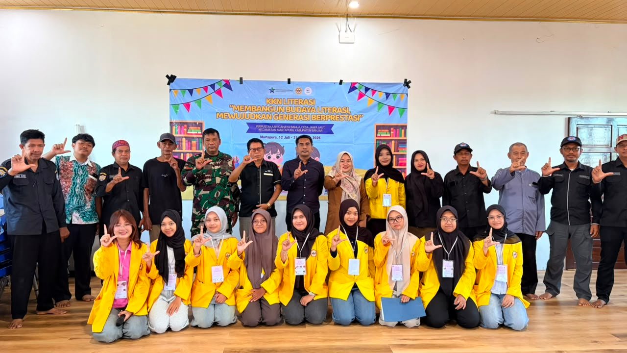 Mahasiswa ULM Mulai KKN Tematik Literasi, Siapkan Program Penguatan Minat Baca di Desa Jawa Laut 1 IMG 20260714 WA0015