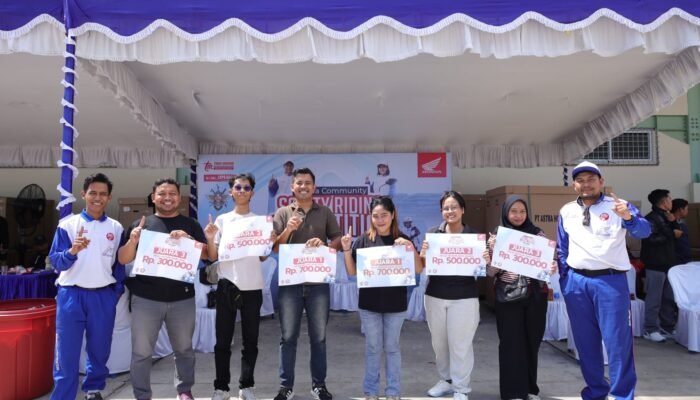 Honda Trio Motor Ajak Komunitas Honda Adu Kemampuan di Safety Riding Competition