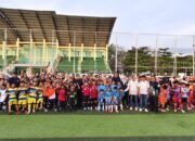 Semarak Hari Anak Nasional, Ratusan Pesepak Bola Cilik Ikuti Grassroots Football Day PSSI Kalsel