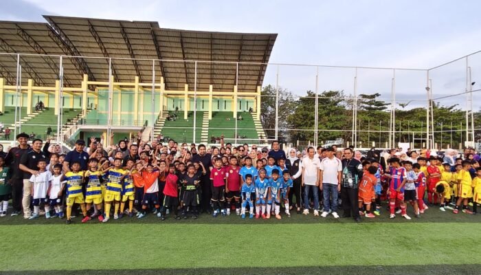 Semarak Hari Anak Nasional, Ratusan Pesepak Bola Cilik Ikuti Grassroots Football Day PSSI Kalsel