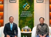 Wagub Kalsel Hasnuryadi Perkuat Sinergi dengan Menteri Wihaji, Bahas Pembangunan Keluarga hingga Percepatan Penurunan Stunting