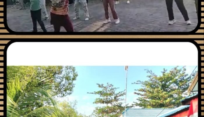 Senam Bikin Ibu-Ibu Sungai Lulut Banjarmasin Rileks dan Tambah Akrab