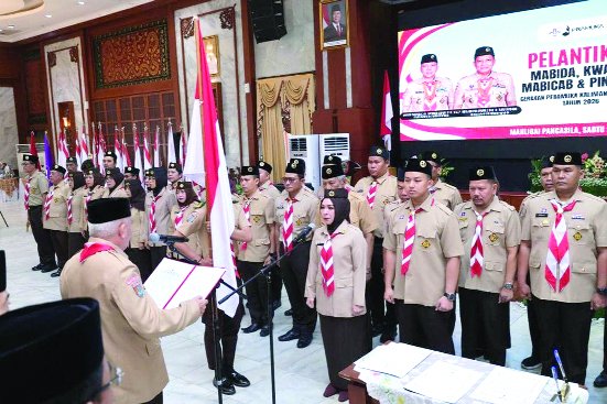 Dilantik sebagai Kwarda Gerakan Pramuka Kalsel 1 pramuka