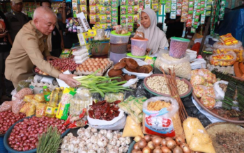 Gubernur H Muhidin Cek Langsung Harga Bahan Pokok Pangan 4 1 35 klm Kontrak Pemprov 11 Gubernur H Muhidin tinjau pasar Keramat Barabai
